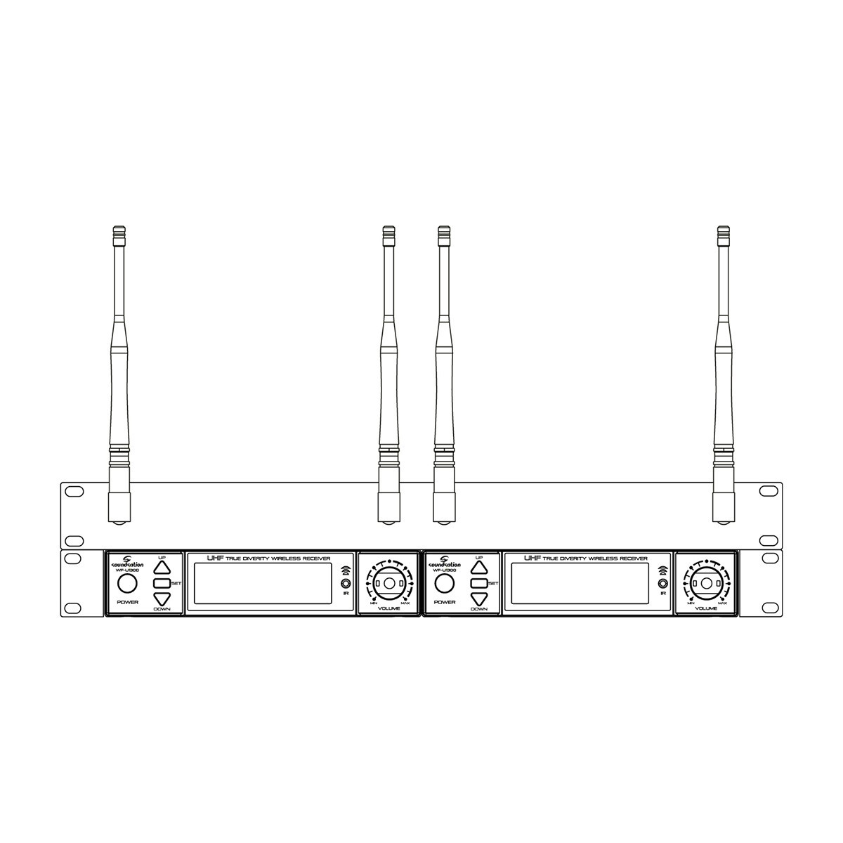 KIT MONT. A RACK SOUNDSATION WF-RACK KIT2 PER RADIOMICROFONI WF_2