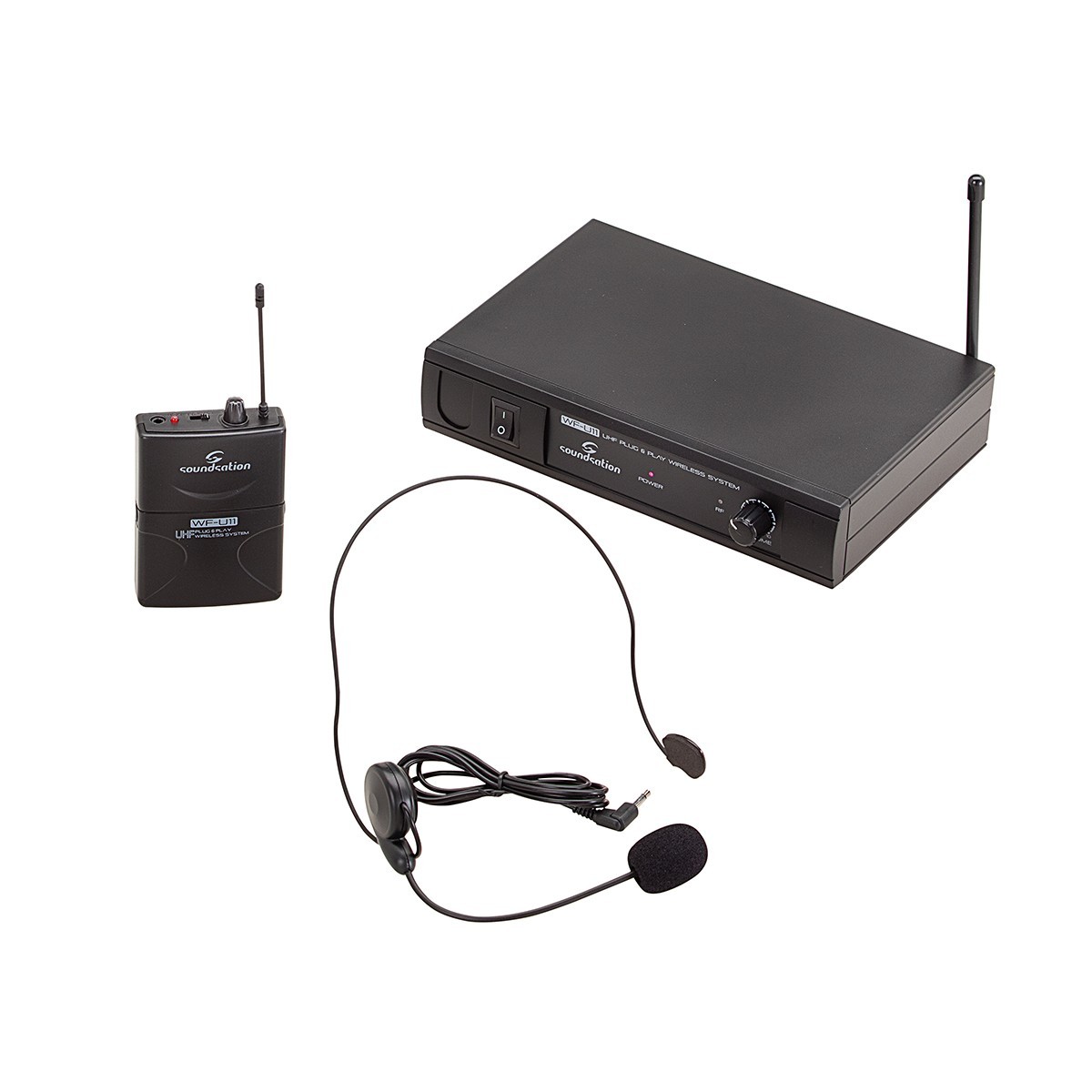 RADIOMICROFONO UHF SOUNDSATION WF-U11PC BODYPACK & HEADSET 864.15 MHz