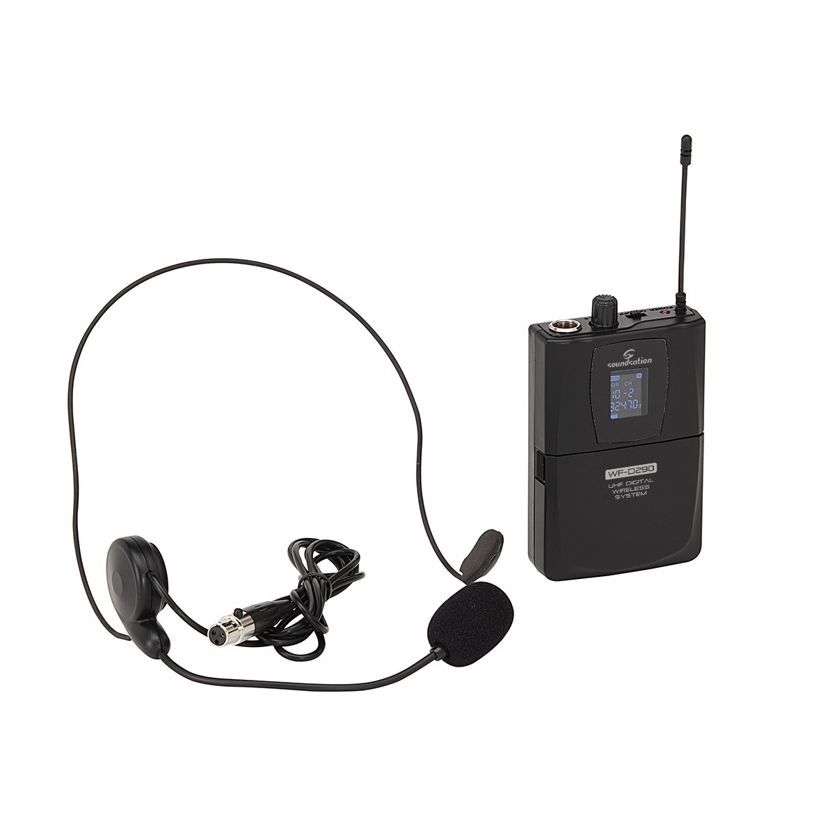 RADIOMIC. DIGITALE DOPPIO UHF SOUNDSATION WF-D290HP MKII 1TX MANO + 1TASC.&HEADSET 823-832MHz_5