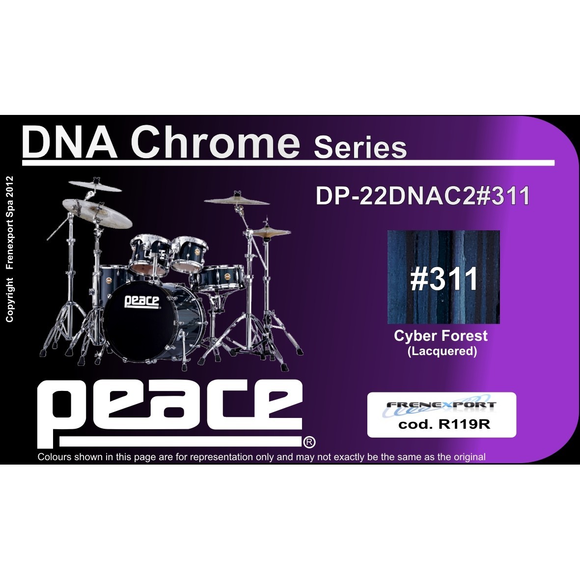 BATTERIA PEACE DNA DP-22DNAC2 #311 CYBER FOREST_2