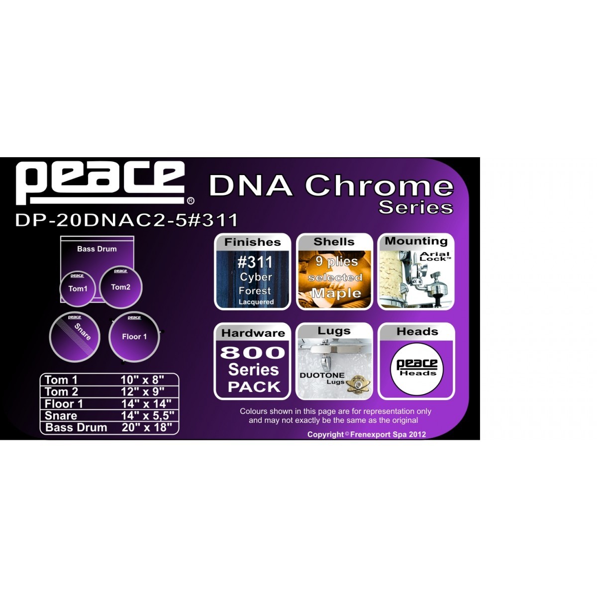 BATTERIA PEACE DNA DP-20DNAC2 #311 CYBER FOREST_3
