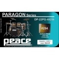 BATTERIA PEACE PARAGON DP-22PG-4-C1 #294 BLACK & TAN_5