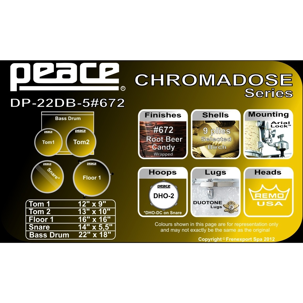 BATTERIA PEACE DP-22DB-5 #672 ROOT BEER CANDY_3