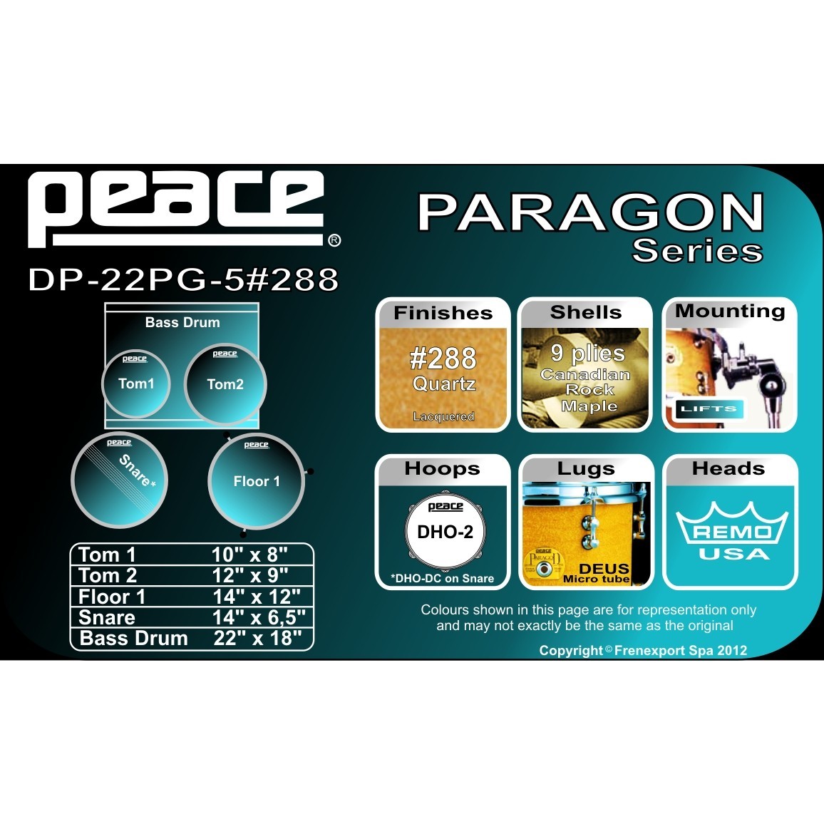 BATTERIA PEACE DP-22PG-5 #288 Quartz_3