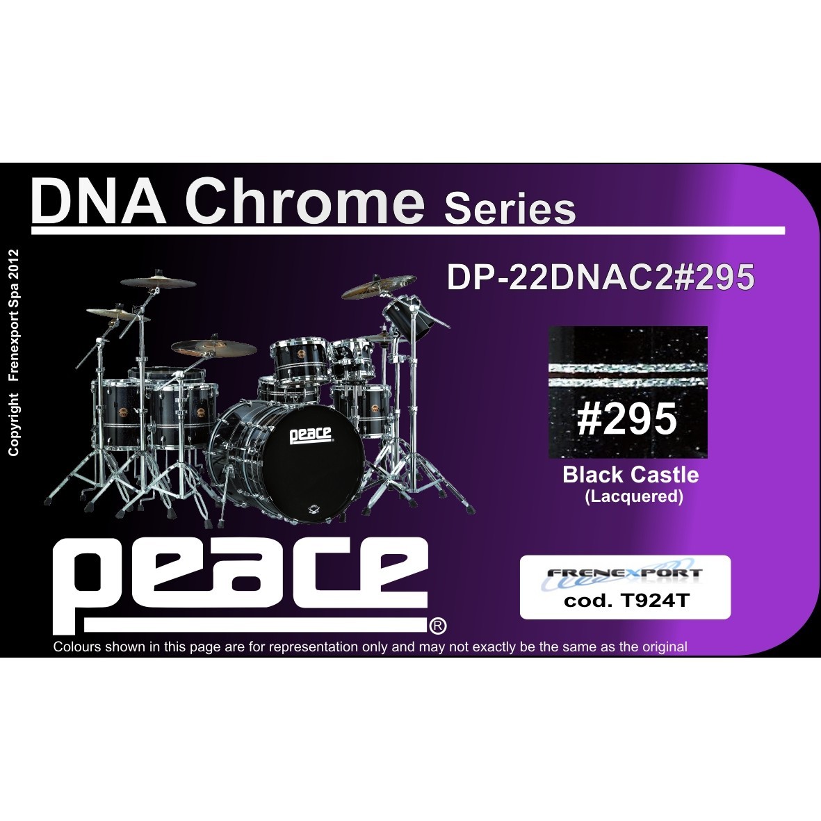 BATTERIA PEACE DNA DP-22DNAC2-5 #295 BLACK CASTLE HW CROMATO_2